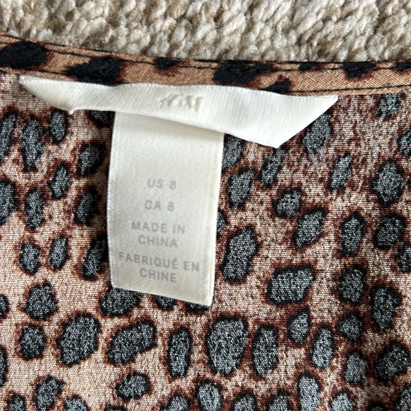 HM Leopard Print Peplum Blouse - Picture 3 of 6